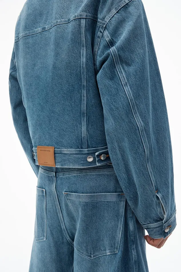 Alexander Wang Outerwear Rounded Trucker Jacket With Bonded Seams 8211 Men