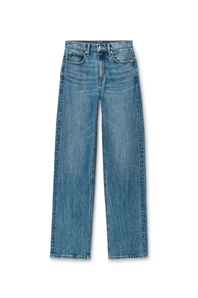 Alexander Wang Pants Ez Mid Rise Jeans With Logo Pocket 8211 Women