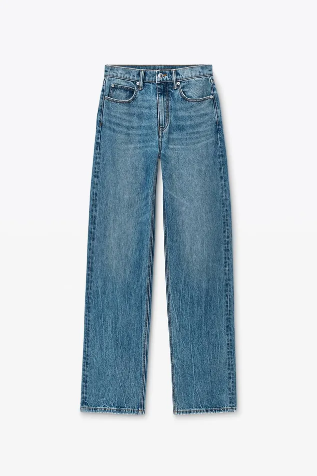 Alexander Wang Pants Ez Mid Rise Jeans With Logo Pocket 8211 Women