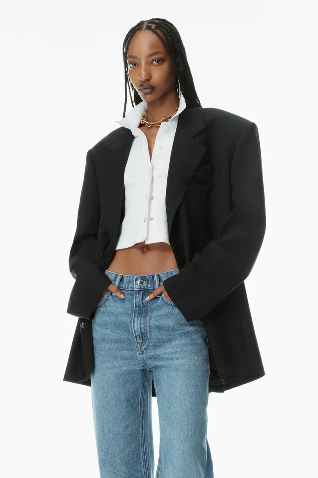 Alexander Wang Pants Ez Mid Rise Jeans With Logo Pocket 8211 Women