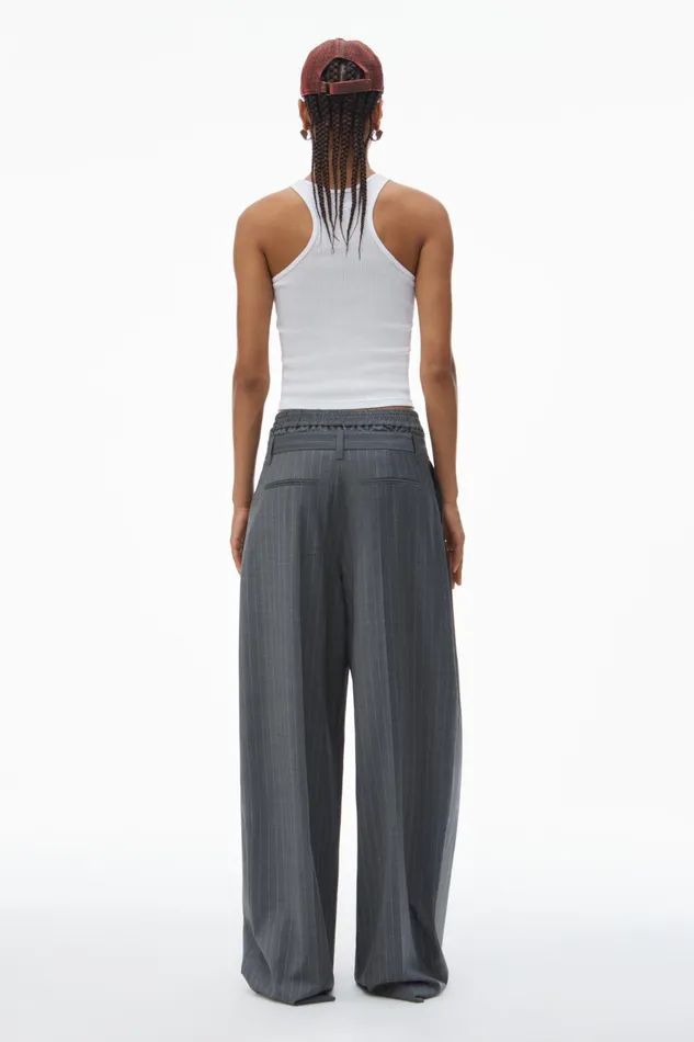 Alexander Wang Pants PreStyled Pleated Trouser With Boxer Waistband 8211 Women