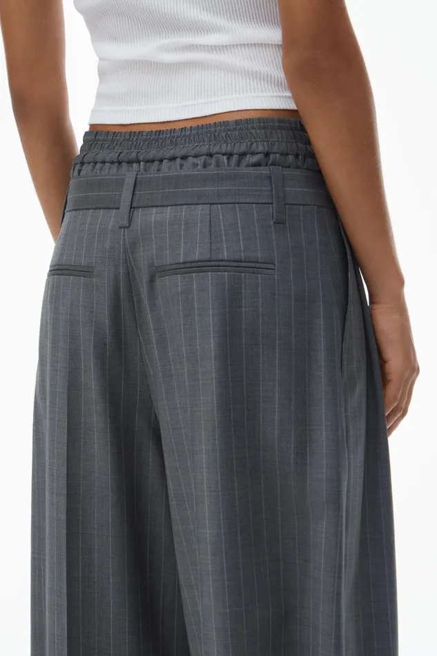 Alexander Wang Pants PreStyled Pleated Trouser With Boxer Waistband 8211 Women
