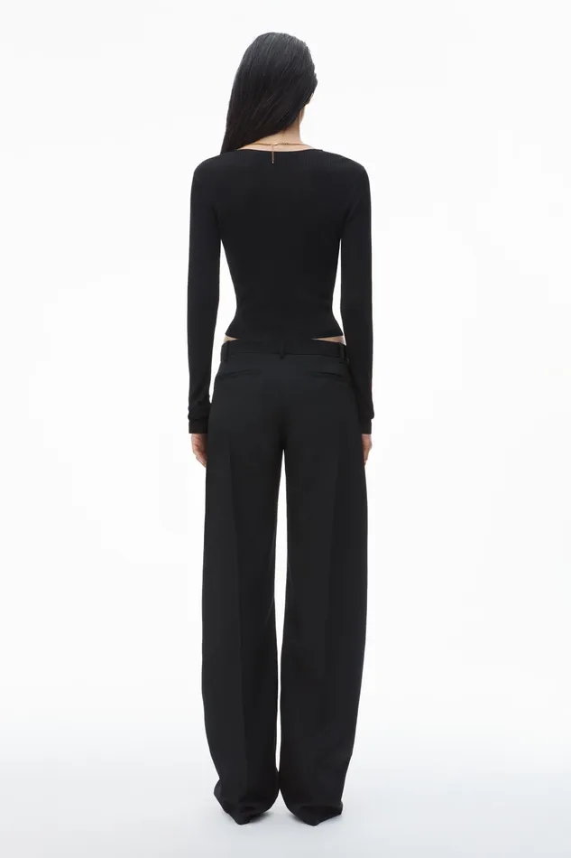 Alexander Wang Sweaters Logo Nameplate Cropped Shirt 8211 Women