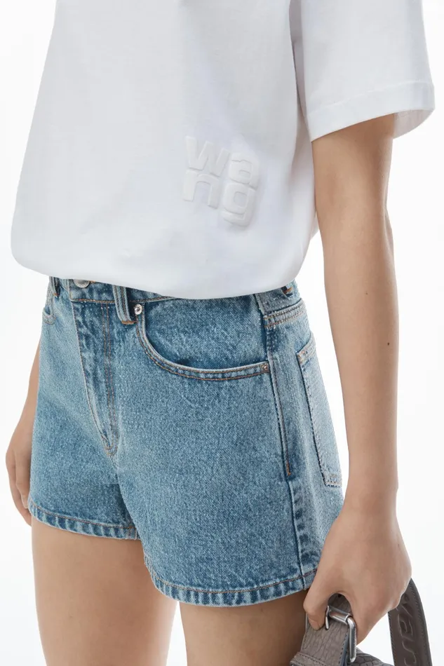 Alexander Wang TShirts Puff Logo Tee In Cotton Jersey 8211 Women