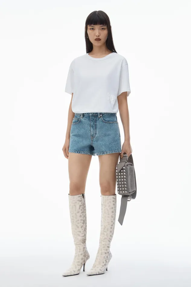 Alexander Wang TShirts Puff Logo Tee In Cotton Jersey 8211 Women