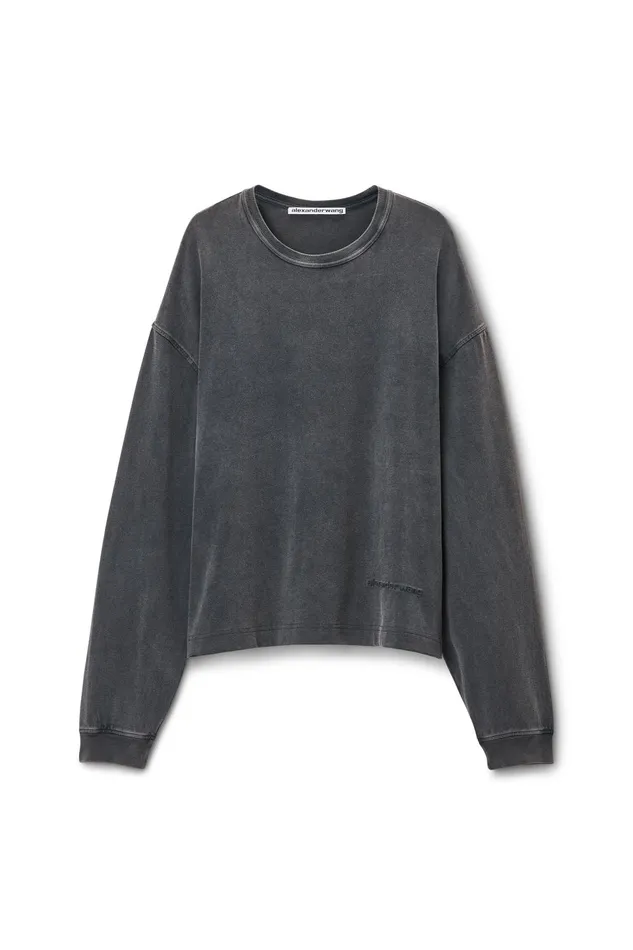 Alexander Wang Tops Men039s LongSleeve Tee In Cotton Jersey 8211 Men