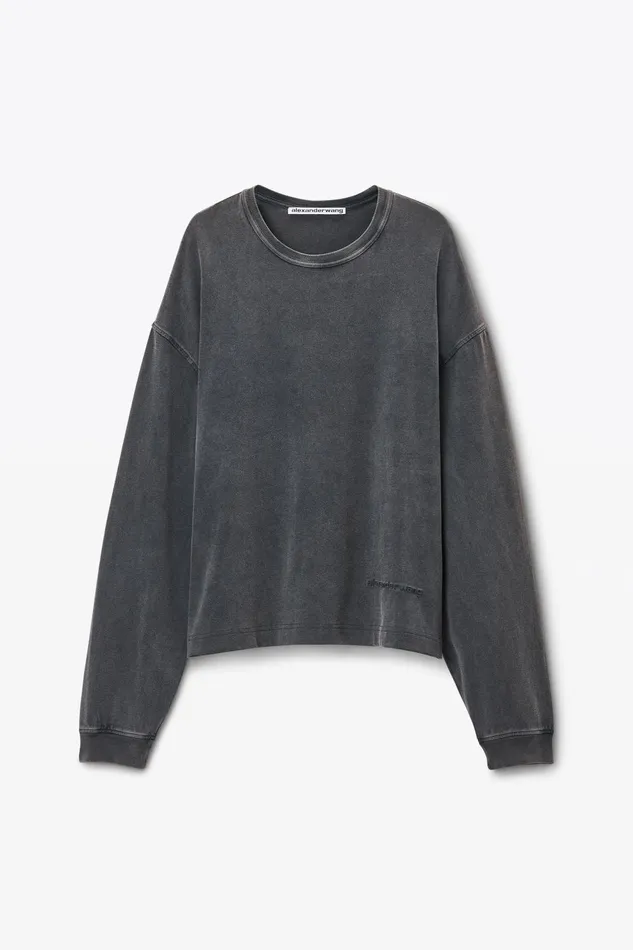 Alexander Wang Tops Men039s LongSleeve Tee In Cotton Jersey 8211 Men