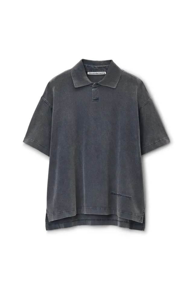 Alexander Wang Tops Men039s ShortSleeve Polo Tee In Cotton Jersey 8211 Men