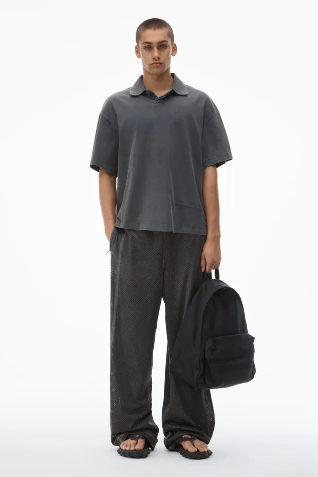 Alexander Wang Tops Men039s ShortSleeve Polo Tee In Cotton Jersey 8211 Men