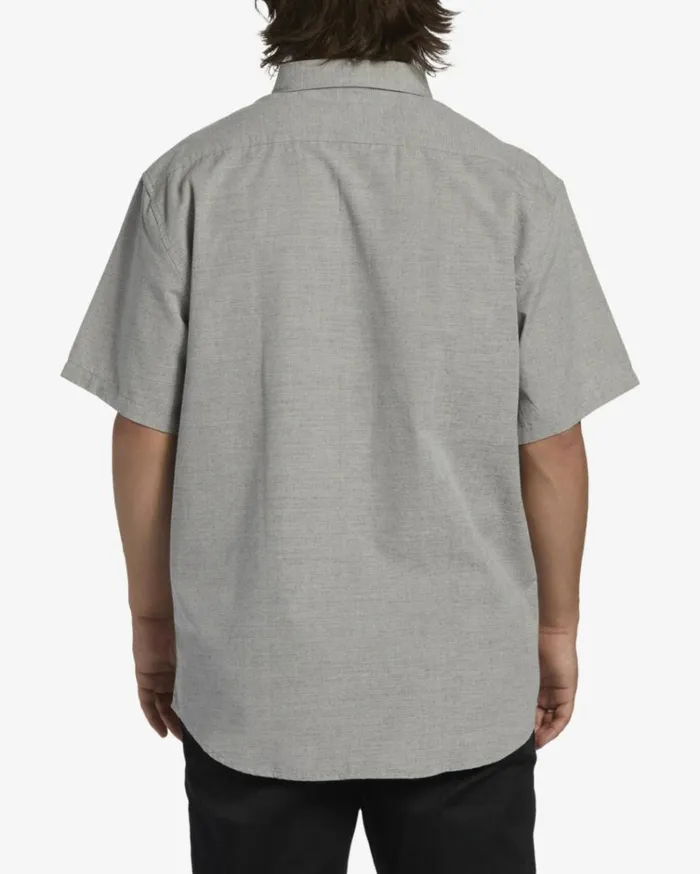 All Day Short Sleeve Shirt Light Grey Men Billabong Shirts