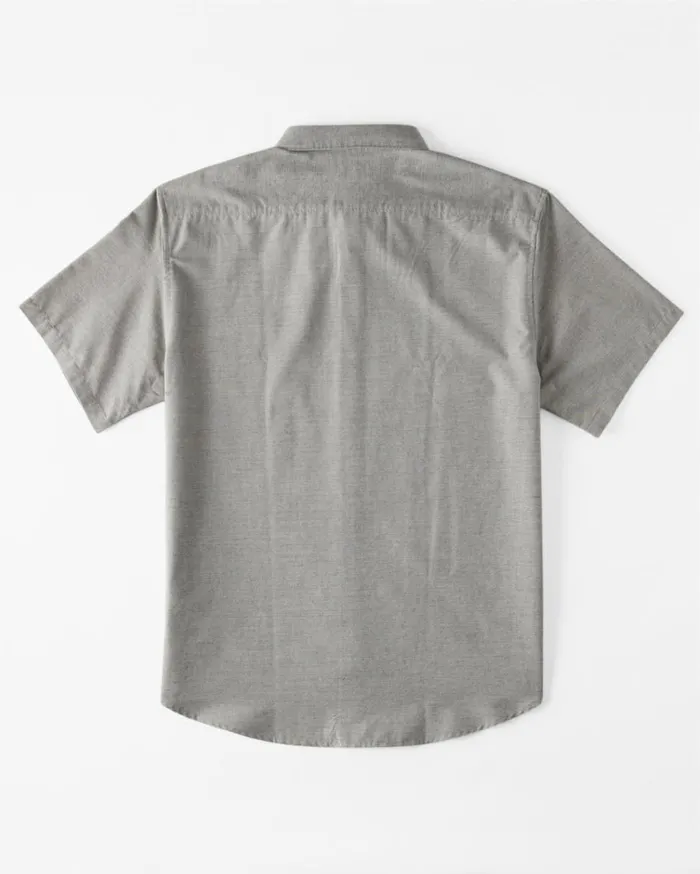 All Day Short Sleeve Shirt Light Grey Men Billabong Shirts