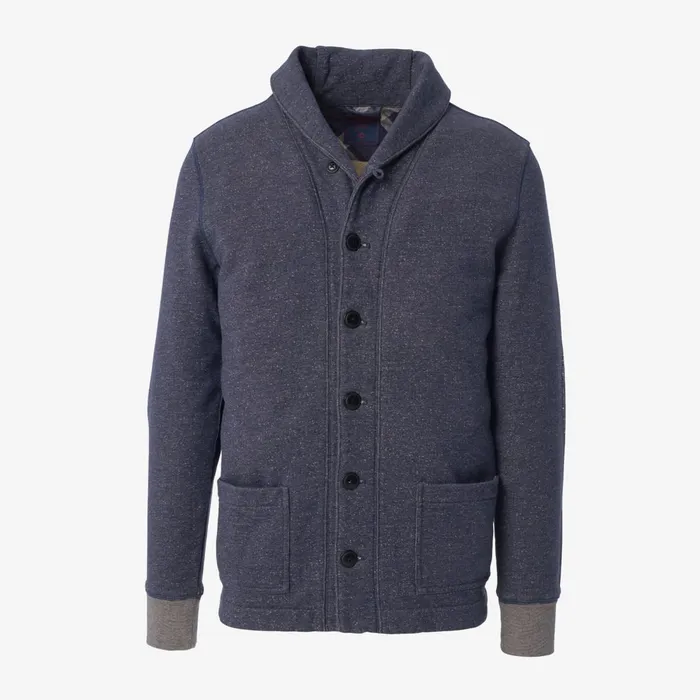Allen Edmonds Birch Shawl Cardigan Blue Men Shirts and Sweaters