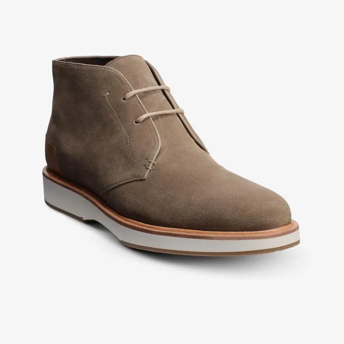 Allen Edmonds Brooklyn Light Suede Chukka Taupe Men Chukka Boots