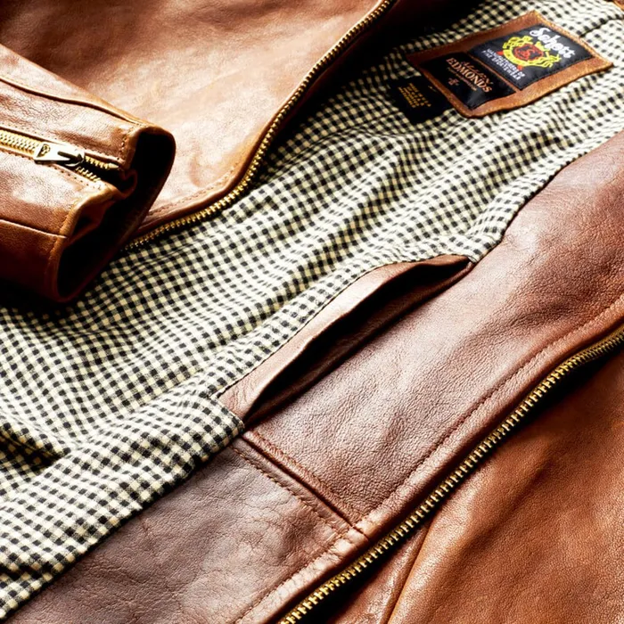 Allen Edmonds Cafe Racer Jacket Brown Men Outerwear