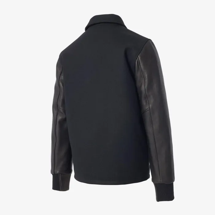 Allen Edmonds Coaches Jacket By Golden Bear Black Men Outerwear