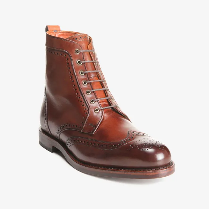 Allen Edmonds Dalton Wingtip Dress Boots Dark Chili Men Wide Width Shoes