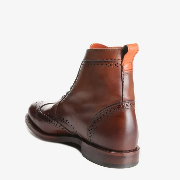 Allen Edmonds Dalton Wingtip Dress Boots Dark Chili Men Wide Width Shoes