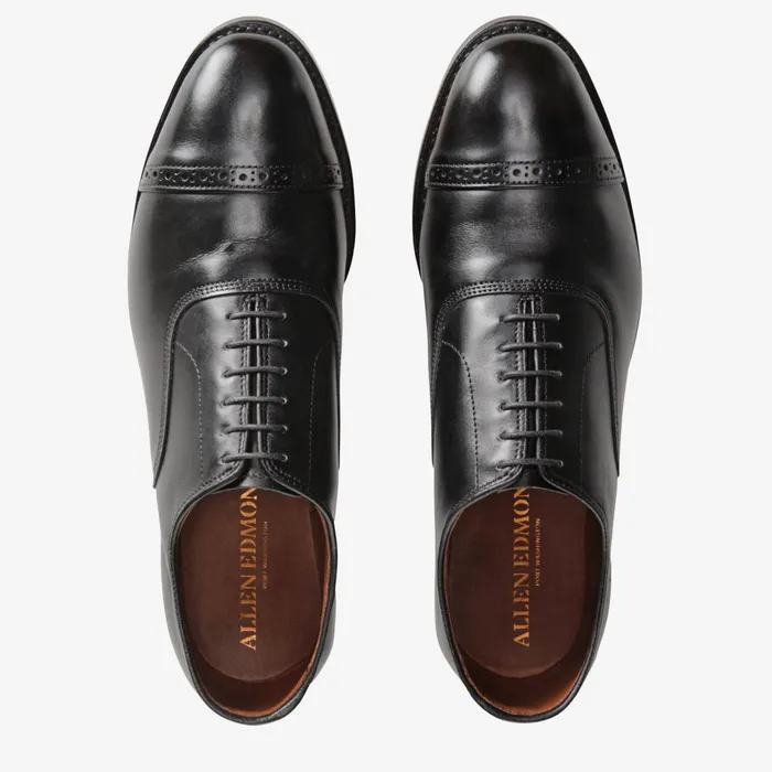Allen Edmonds Fifth Avenue CapToe Oxford Black Men Wide Width Shoes