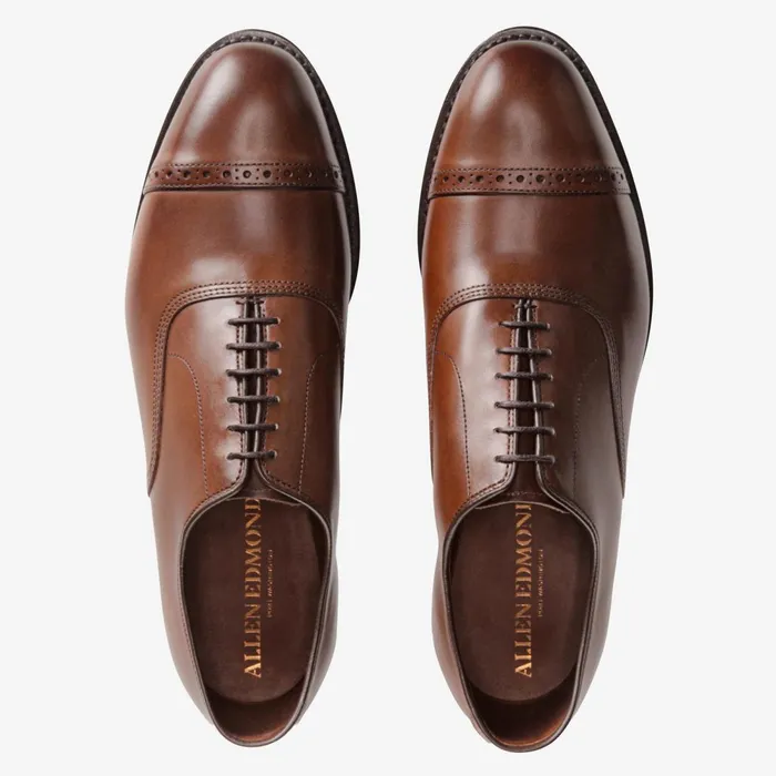 Allen Edmonds Fifth Avenue CapToe Oxford Coffee Men Wide Width Shoes