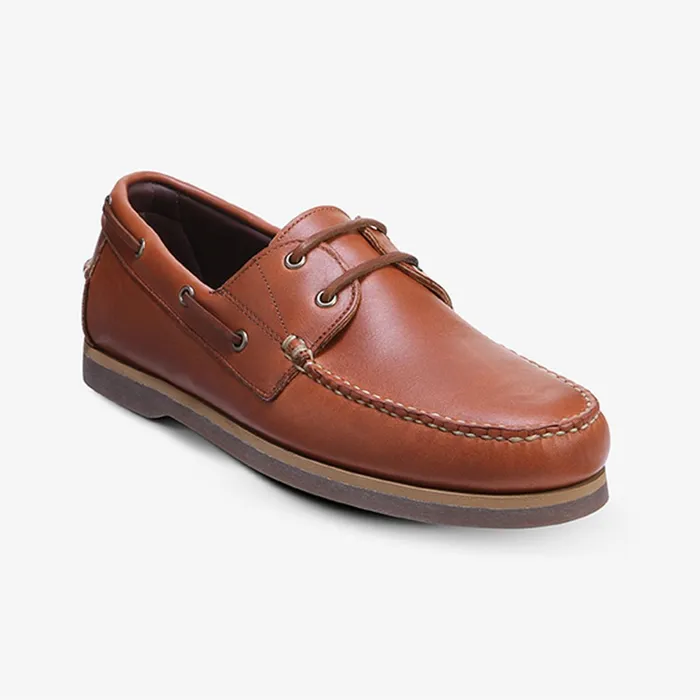 Allen Edmonds Force 10 Boat Shoe Cognac Men Boat Shoes and Driving Mocs
