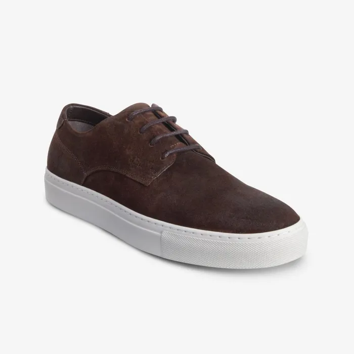 Allen Edmonds Howard Suede Derby Sneaker Dark Brown Men Sneakers