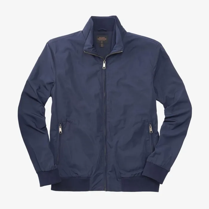 Allen Edmonds Ludlow Nylon Bomber Jacket Navy Men Outerwear