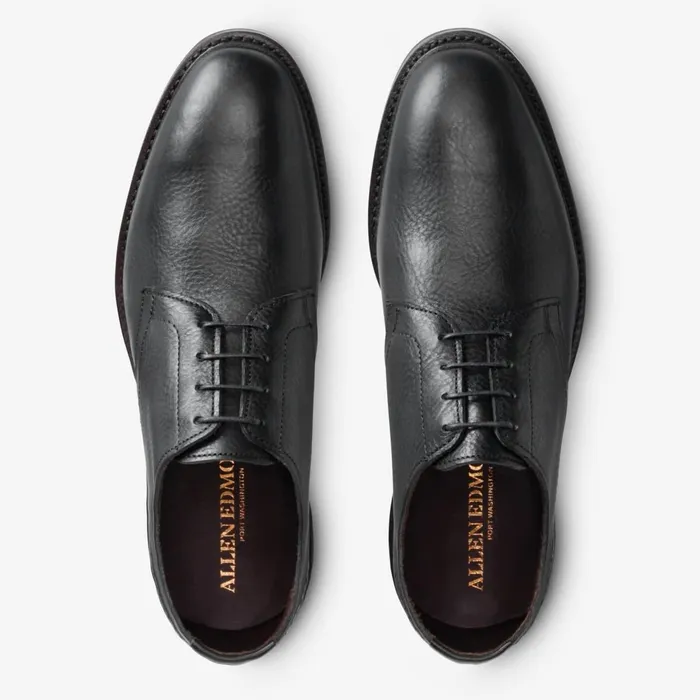 Allen Edmonds Mackenna PlainToe Blucher With Dainite Sole Black Men Oxfords and Derbys