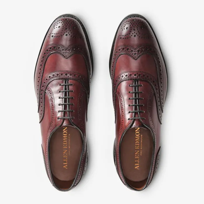 Allen Edmonds McAllister Wingtip Oxford With Dainite Rubber Sole Oxblood Men Oxfords and Derbys