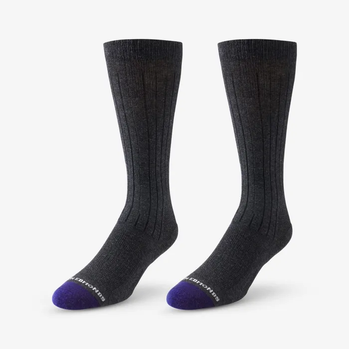 Allen Edmonds MidCalf Cotton Air Dress Socks Charcoal Men Socks