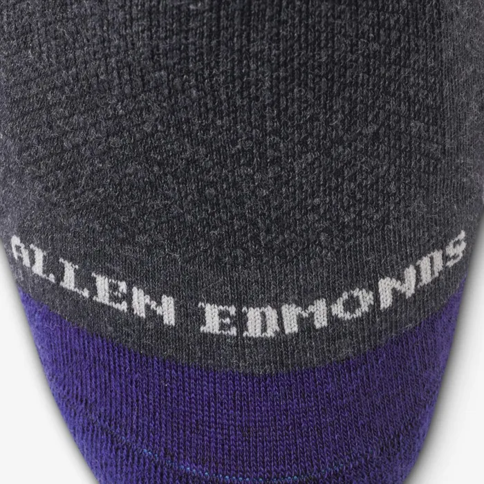 Allen Edmonds MidCalf Cotton Air Dress Socks Charcoal Men Socks