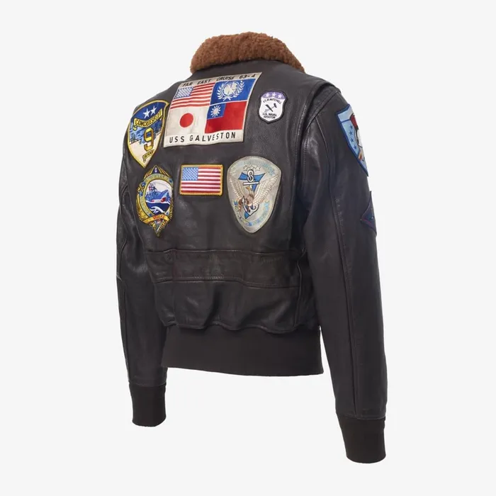 Allen Edmonds Movie Heroes Top Gun Navy G1 Jacket By Cockpit USA Brown Men Outerwear