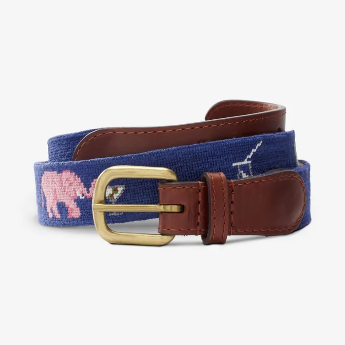 Allen Edmonds Needlepoint Belt By Smathers and Branson Smathers Life 8211 Navy Men Casual Belts