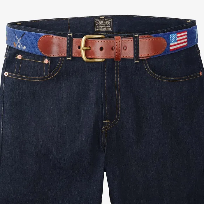 Allen Edmonds Needlepoint Belt By Smathers and Branson Smathers Life 8211 Navy Men Casual Belts
