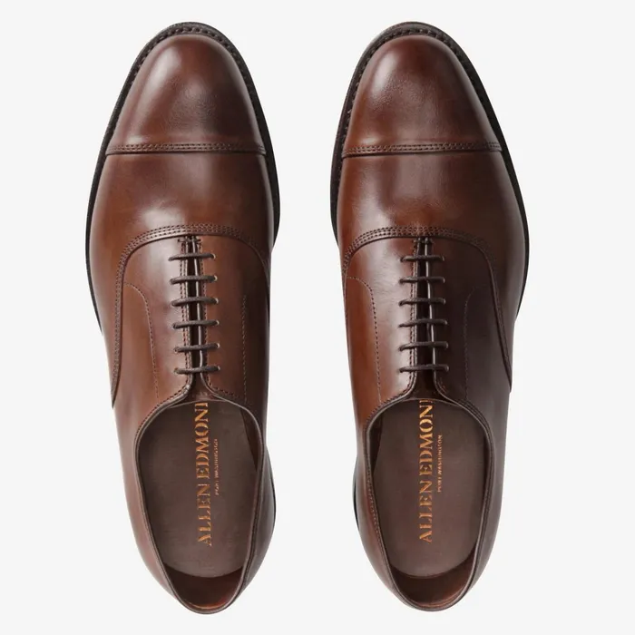 Allen Edmonds Park Avenue CapToe Oxford Coffee Men Wide Width Shoes