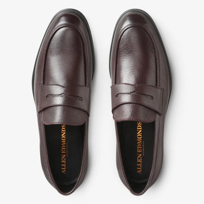 Allen Edmonds Salerno Penny Loafer Oxblood Men Loafers and SlipOns