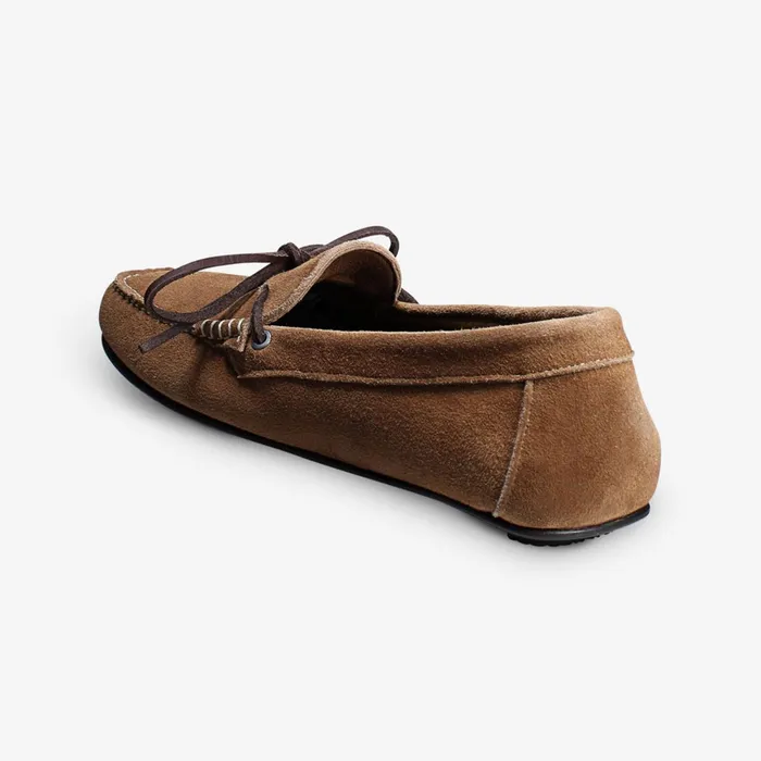Allen Edmonds Super Sport Suede Camp Moc Acorn Men Loafers and SlipOns
