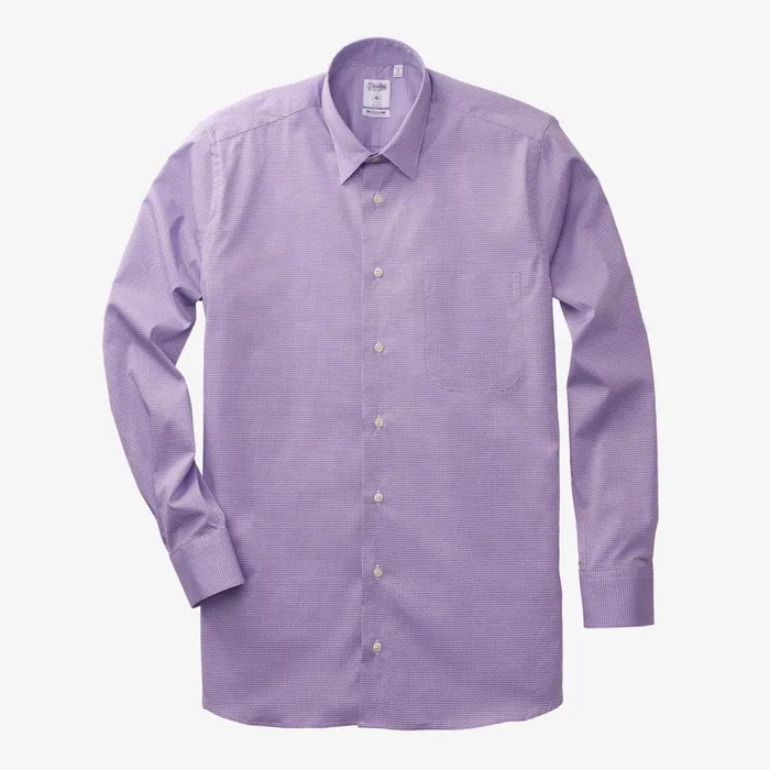 Allen Edmonds Yarn Dye Check Sport Shirt By Gitman Brothers Lavender Men Shirts and Sweaters