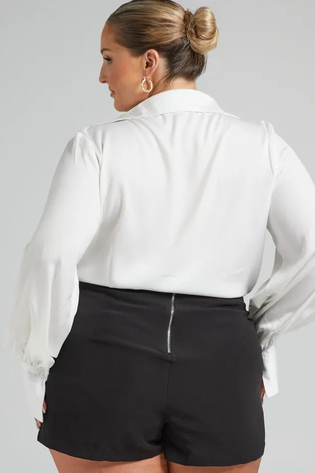 Along The Ride Mini Shorts 8211 Tailored Shorts In Black Women Showpo Shorts