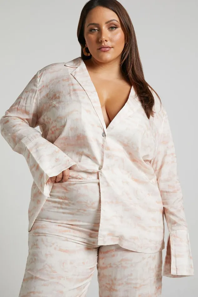Amalie The Label 8211 Aladene Linen Blend Shirt In Harlem Print Women Showpo Tops Amalie The Label 8211 Aladene Linen Blend Shirt In Harlem Print Women Showpo Tops