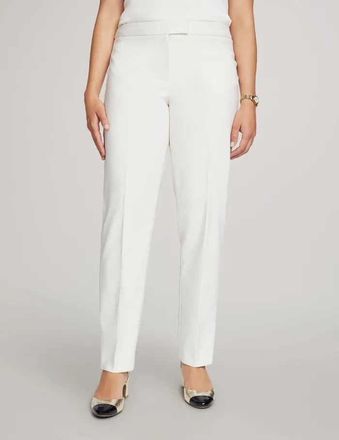 Anne Klein Anne Contour Stretch Bowie Pant Anne White Women Clothing