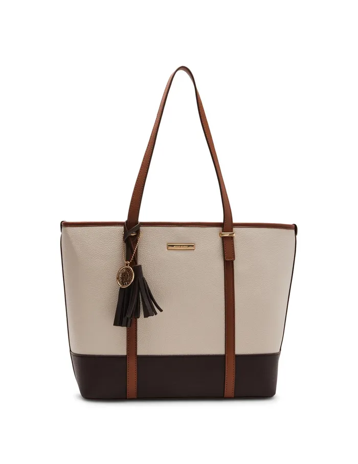 Anne Klein Colorblocked Large Tote Chalk Women Handbags
