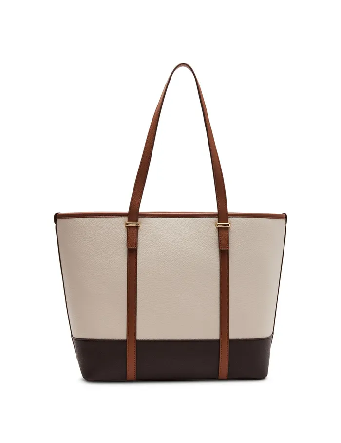 Anne Klein Colorblocked Large Tote Chalk Women Handbags