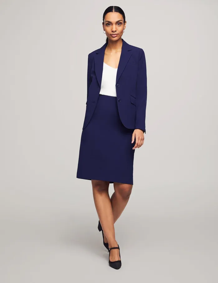 Anne Klein Executive Collection 3Pc Pants And Skirt Suit Set Navy Women Clothing