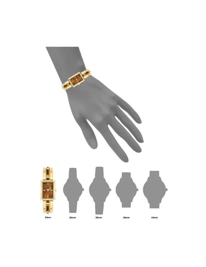 Anne Klein Gemstone Accented Bracelet Watch Tiger039s Eye Women Watches 038 Jewelry