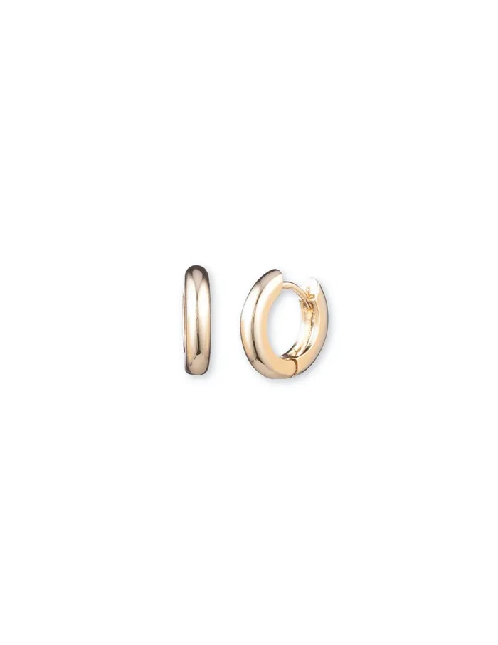 Anne Klein GoldTone Huggie Hoop Earrings Goldtone Women Watches 038 Jewelry