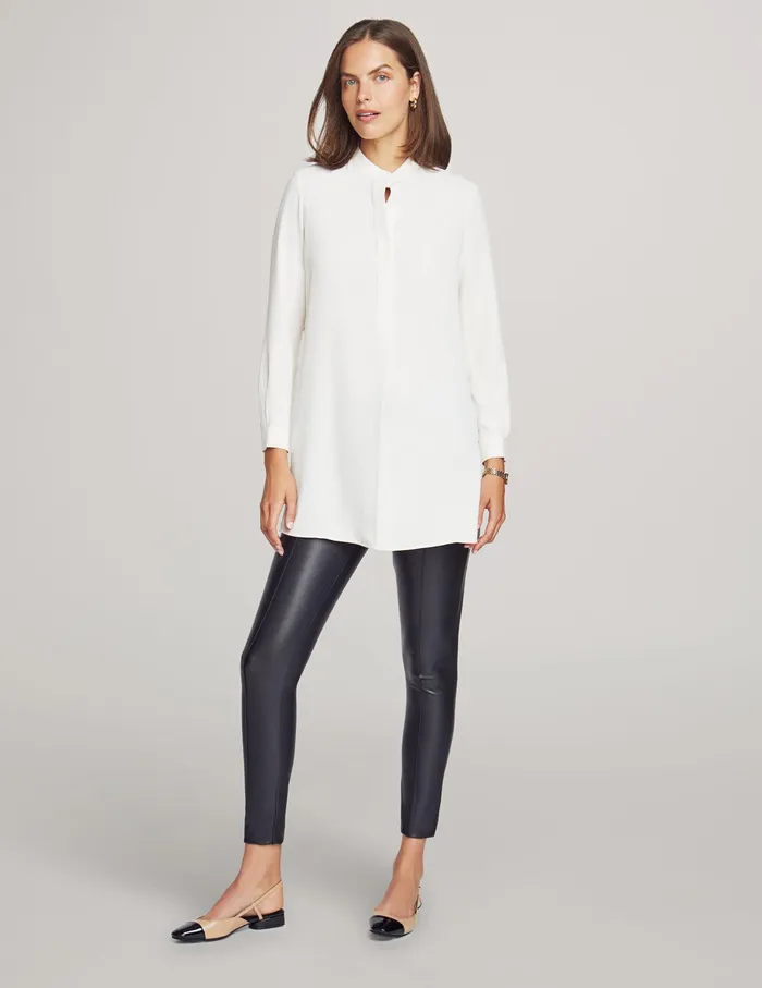 Anne Klein Long Length Tunic Anne White Women Clothing