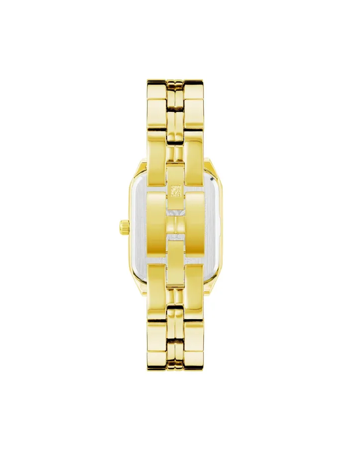 Anne Klein Octagonal Shaped Metal Bracelet Watch Goldtone Women Watches 038 Jewelry