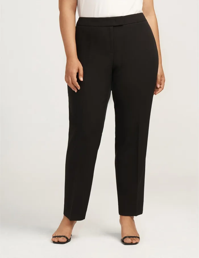 Anne Klein Plus Size Contour Stretch Bowie Pant Anne Black Women Clothing