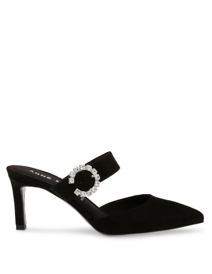 Anne Klein Raddix Crystal Pump Black Women Shoes