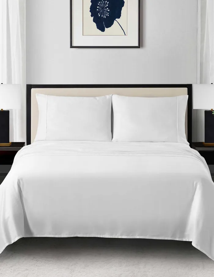 Anne Klein Reverie AntiMicrobial Sheet Set White Women Home